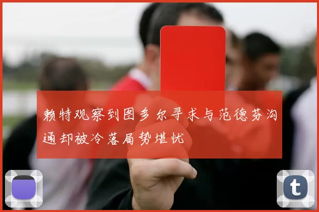 赖特观察到图多尔寻求与范德芬沟通却被冷落局势堪忧